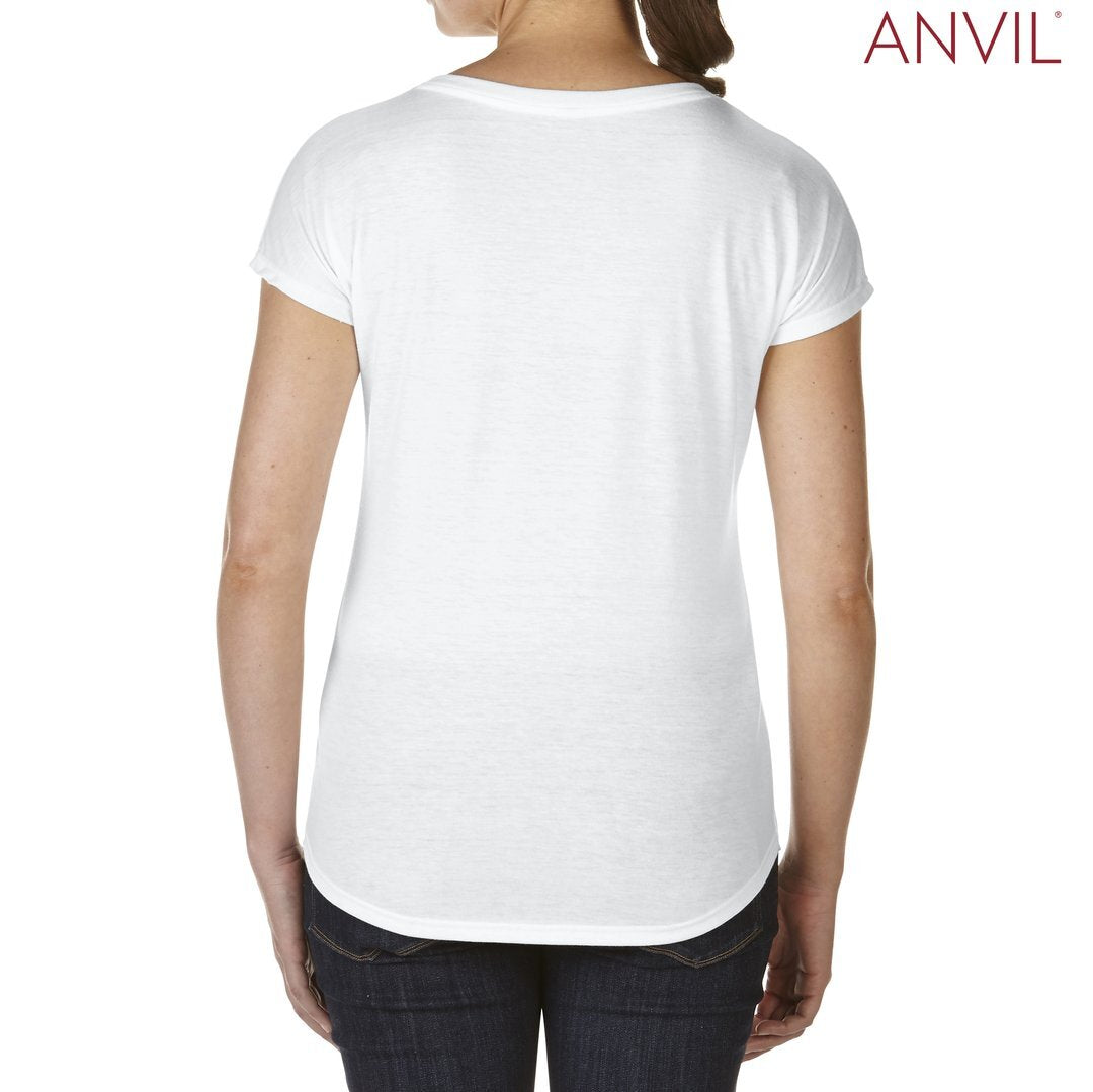 Anvil Ladies’ Tri-Blend V-Neck T-Shirt