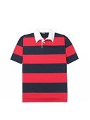 CLOKE - Short-Sleeved Striped Rugby Jersey