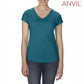 Anvil Ladies’ Tri-Blend V-Neck T-Shirt