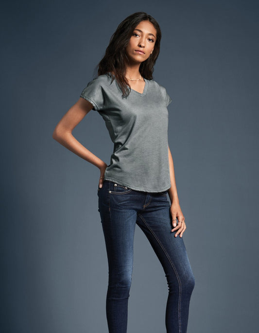 Anvil Ladies’ Tri-Blend V-Neck T-Shirt