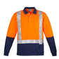 SYSMIK - MENS HI VIS SPLICED POLO - LONG SLEEVE SHOULDER TAPED (ZH234)