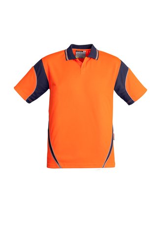 SYSMIK - MENS HI VIS AZTEC POLO - SHORT SLEEVE (ZH248)