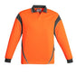 SYSMIK - MENS HI VIS AZTEC POLO - LONG SLEEVE (ZH249)
