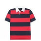 CLOKE - Short-Sleeved Striped Rugby Jersey